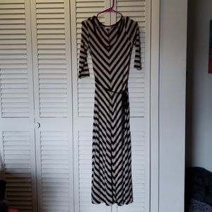 Calvin Klein, stripe maxi dress